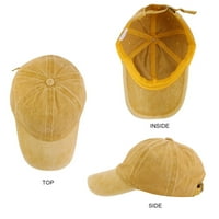 Hanas meka i udobna šešir čvrsta boja bejzbol kapa s mekim licem kaubojski kapa svih sezona