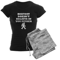 Cafepress - Bigfoot ne vjeruje u vas pidžame - ženske tamne pidžame