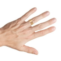 Prilagođeni personalizirani graviranje vjenčanog prstena za vjenčanje za njega i njezine titanijumske