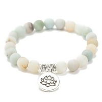 Uniznoj bajku Lotus joga uzorak privjesak perla na narukvicu šarm bangle nakit poklon perla višebojna