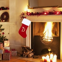 Znakovne abecede Božićne čarape, ukras božićnog drvca, privjesak bombona torba Božićna scena haljina