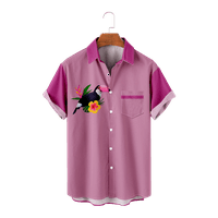 Havajska majica Parrot cvijet casual majica s kratkim rukavima dolje majice Aloha majica Dječja veličina