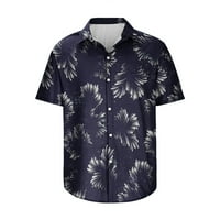 TOQOT muška havajska majica 3D negirajući havajska majica sa kratkim rukavima na plaži Majica na plaži