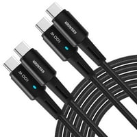Urban USB C do USB C kabel 6,6ft 100W, USB 2. TIP CUDNJIVNI KABEL Brzi naboj za ZTE Nubia Z17S, iPad