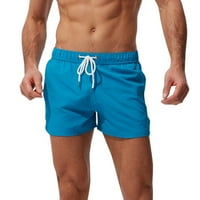 IOPQO muški kupaći kostimi plus veličine Muškarci prozračne trupke hlače džepovi kupaće kostime plaža
