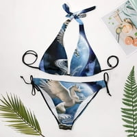 Paradise Pegasus ženski Halter String Triangle Bikini setovi dva seksi kupaći kostimi