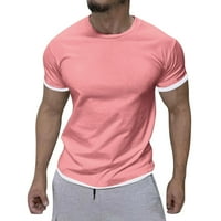 Outfmvch T majice za muškarce Proljeće Ljeto Ležerne prilike Sportski blok Ugodna prozračna majica Ženske
