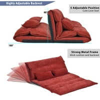 Lazy Sofa krevet Podesivi preklopni kauč na razvlačenje Futon Sofa sa dva jastuka