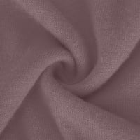 PacommArk PI džemperi za žene čišćenje ženskog padajućeg temperamenta čvrsto boje V-izrez pulover na vrhu ljubičaste boje