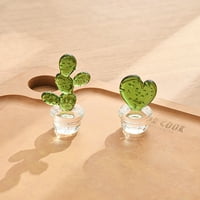 Ormari za žarulju Cactus Good Craftsmansmanschants Dekorativni stakleni minijaturni kaktus bonsai figurin