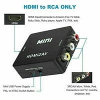 TO RCA AV adapter Converter CVBS 3RCA 1080P Composite Video Audio