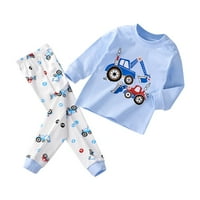 Djevojke dječake Toddler Mekani pidžami toddler crtani printira dugih rukava Kid odjeća za spavanje,