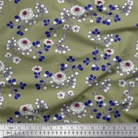 Soimoi svilena tkanina od listova i karanfila cvjetna tiskana tkanina od dvorišta široko