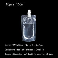 100-500ml Clear Plastična zakrka za višekratnu upotrebu Snažne festivalske torbice za piće