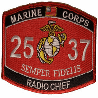 Corps Radio Chief Mos Semper Fidelis Patch USMC Eagle Globe sidro