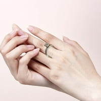 Dan zaljubljenih dijamantskih prstena za prsten svjetlosni prsten Novi kreativni prsten može se složiti da bi nosio ženski modni prsten
