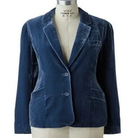 Leuncero ženska ležerna kafeta odmorna odjeća Slim Fit Business Jackets Otvoreno prednja jakna s jednim