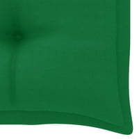 Jastuk za vrtnu klupu zelena 39,4 x19.7 x2.8 tkanina