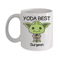 Yoda najbolja hirurška krigla - Novost poklon krila za rođendanski poklon, godišnjica, valentina, posebna prigoda, Božić - 11oz smiješna kafa