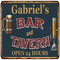 Green Bar & Tavern Rustikalni znak Gabrijela MATTE finish Metal 108120047716