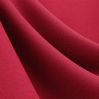 Symoidna žena haljina - modna solidna patchwork bez rukava bez rukava haljina za večernje stranke crvena