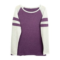 Ketyyh-Chn ženski casual vrhovi Dressy Casual Comfy Loase Slatke Trendne majice Majice Purple, L