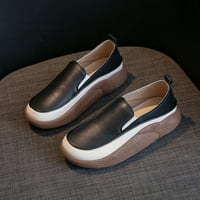 Leesechin Fashion Woth Platform cipele debele okrugle glave Comfy casual cipele kafa na klirensu