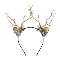 Gureui božićni nosač za glavu, šareni LED svjetlo gore drvo grana obruča za kosu cvjetna glava za glavu