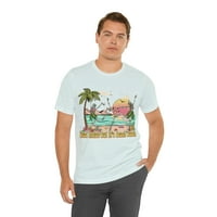 Plaža, Tema okeanu, ljetna tematska neutralna grafička majica
