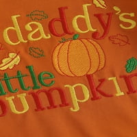 Thaisu Halloween Toddler Baby Girl Boy Dukseri za rubne majice Romper Pumpkin Pismo veze dugi rukav