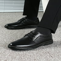 Muškarci prozračne proklizavajuće stane niske gornje haljine cipele Formalno čipka kože Oxford cipela