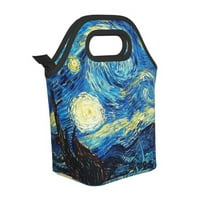 Zvjezdana noć Vincent Izolirana torba za ručak za muškarce Žene za ponovno zabrljanje hladnjaka za ručak