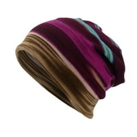 Beanie Hat Winter Unise Stripe Print Šal Casaul na otvorenom konvertibilna vetroporna kapa