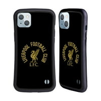 Dizajni za glavu zvanično licencirani Liverpool Football Club jetreni ptice zlato LFC na crno hibridni slučaj kompatibilan sa Apple iPhone plus