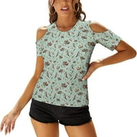 Morski vidri Ženska majica kratkih rukava hladna majica na ramena TEE bluza vrhovi
