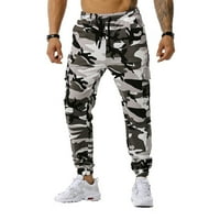Muški patchwork kamuflage jogging hlače na otvorenom sportske hlače fitness hlače