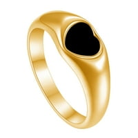 ANVAZISISE prsten za prste geometrijske šarmantne svijetle ukrašavanje vedrog veznog otporan na žaru u boji personalizirani srčani prsten valentines poklon stil D US 10