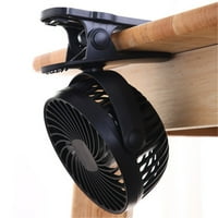 APMEMISS navijači na ventilatoru sa klipnim ventilatorom, malim ventilator brzinama sa snažnim fl-om Air USB mini zvučni klip ventilator 1200mAh ventilatori za dom
