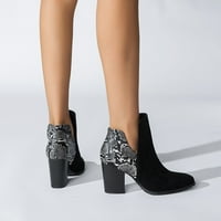 Čizme za žene čizme modne karakteristike debele kosine srednje čizme za gležnjeve cipele na cipele