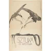 Wojciech Weiss Black Ornate uokviren dvostruki matted muzej umjetnosti naslovljen: umjetnička izložba