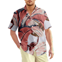 Havajska majica ostavlja ljetnu plažu kratkih rukava Ležerne tipke-dolje Aloha majica Dječje odrasle