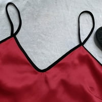 Žene Ljeto Svilene satenske pidžame setovi seksi čipkasti špagete kaiševi cami na vrhu i kratke hlače