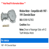 Prozorski motor - kompatibilan sa - Chevy Blazer 1990