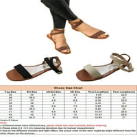 RotoSW Womens Sandale Beach ravne sandale Ljetne casual cipele Neklizajući poprečni gležnjač kaiševa