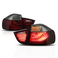 Crveni dim * Tron LED bar * Zadnja lampica kočione lampice za 09- BMW E90 E 3-serije 4DR-a Odabir: 2009-