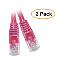 EDRAGON CAT5E Crveni Ethernet crossover kabel, bezobziran oblikovani čizmu, stopala, pakovanje