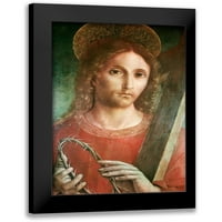 Pacchiarotto, Giacomo Crni moderni uokvireni muzej umjetnički print pod nazivom - Isuse sa križem i