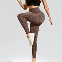 Olyvenn ponude ženske nove navoje besprijekorne uteke visoke struk sportske joge hlače fitness teške labave pantalone yoga pune dužine hlače za žene trendovska kafa 6