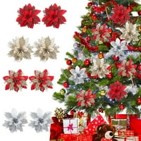 Božićni cvjetni centri simulirani božićni ukras vijenac za božićno drvce novogodišnji privjesak za rođendanski