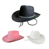Moda vintage kaubojski šešir zapadnih stila velikih dimnih šešira Fedora osjetila kaubojski jazz kapu